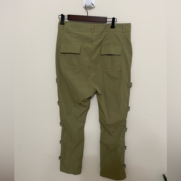 NWT BOOHOO Buckle Side Skinny Trousers SZ 12 - Picture 4 of 5